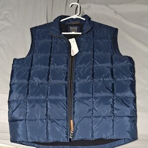 J. Crew Men's Navy Quilted Vest